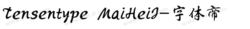 Tensentype MaiHeiJ字体转换